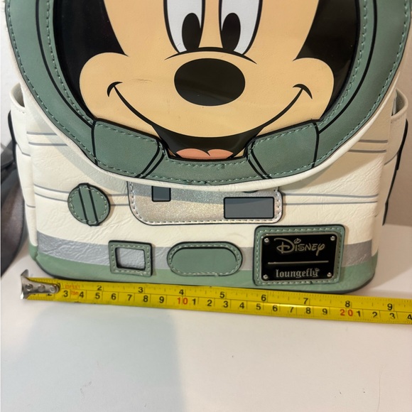 Loungefly Disney Mickey Mouse Spaceman Glow In The Dark Mini Backpack Astronaut - Picture 12 of 13